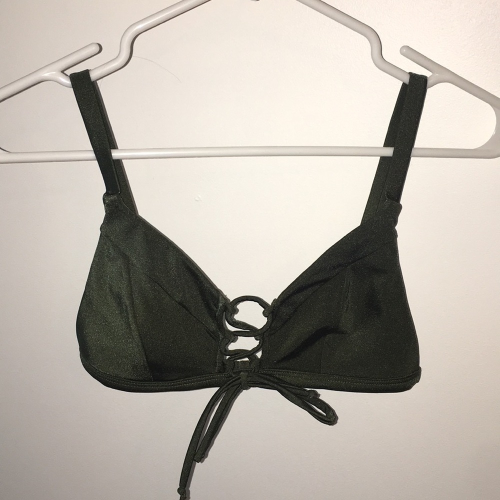 Cute Pacsun LA Hearts Green Bikini Top
